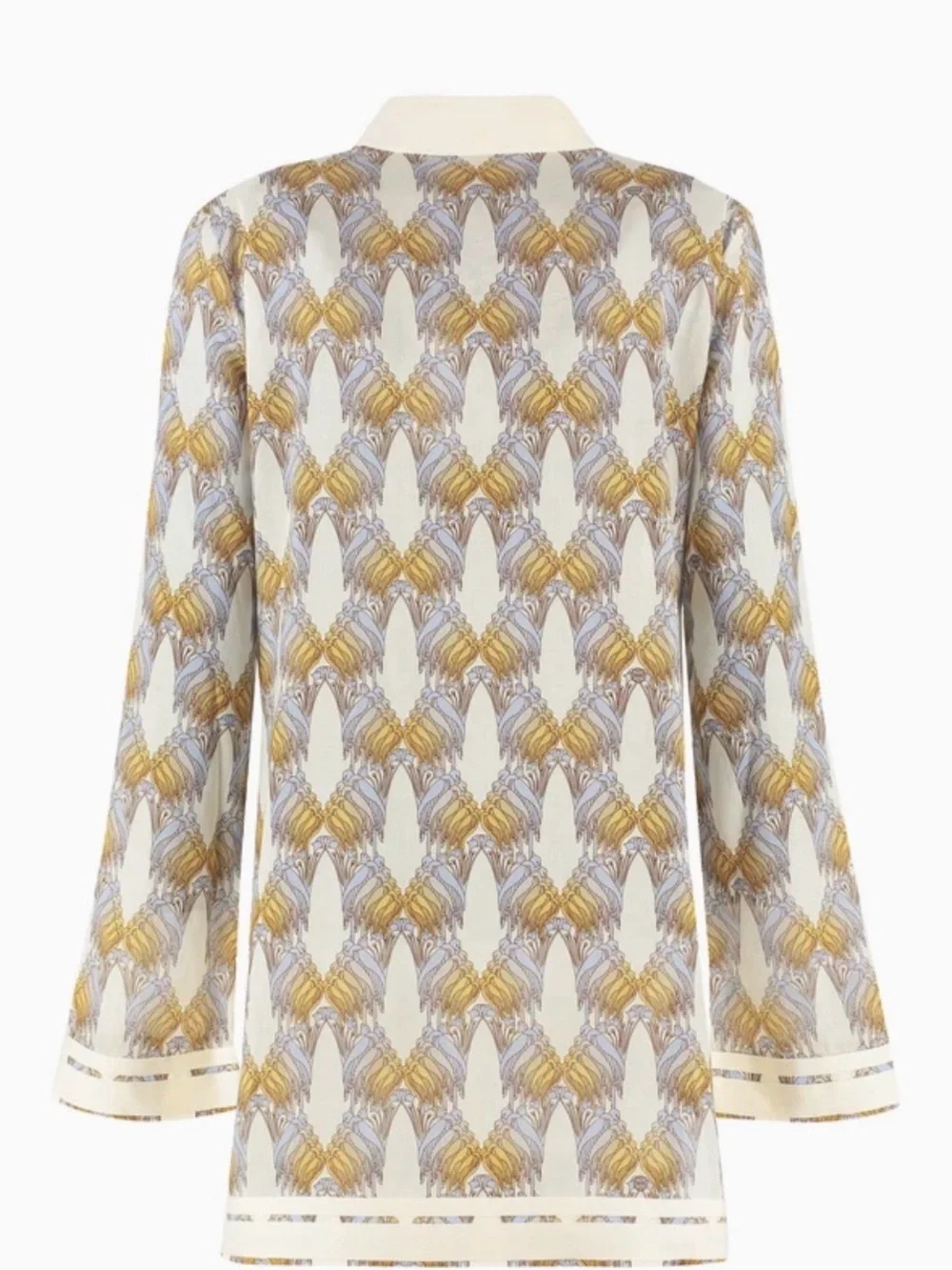 Tory Burch Sand Deco Crane Print Tunic
